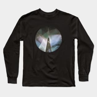 Pinnacle II - Abstract Geometric Mountains Long Sleeve T-Shirt